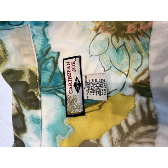 Caribbean Joe Jacket Womens Floral Sz Small Multicolor Let Go - Picture 6 of 8